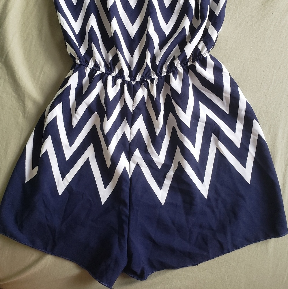 Strapless romper
